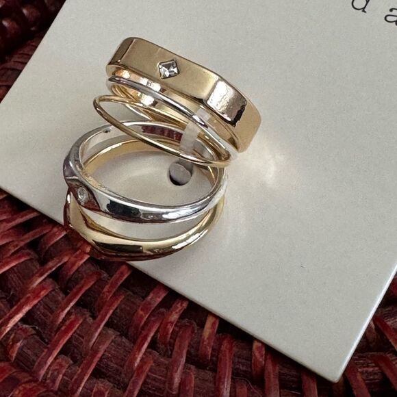 A New Day 5 Stackable Ring Set Size 7 NWT - Picture 3 of 5